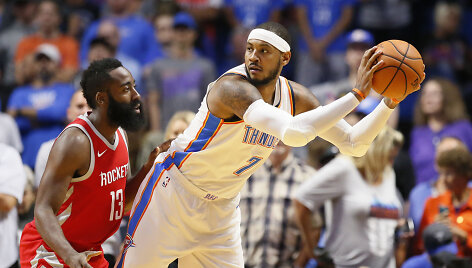 Carmelo Anthony ir Jamesas Hardenas