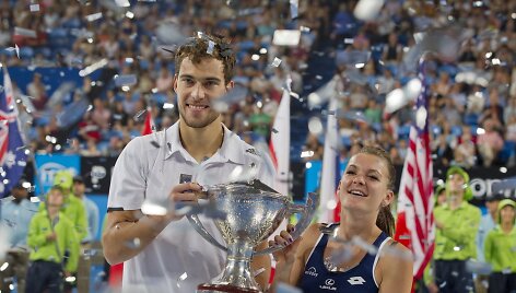 Jerzy'is Janowiczius ir Agnieszka Radwanska 