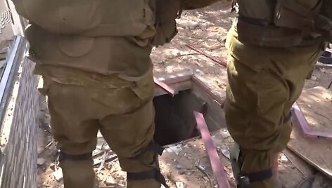 Izraelis parodė &bdquo;Hamas&ldquo; tunelius Gazos Ruože
