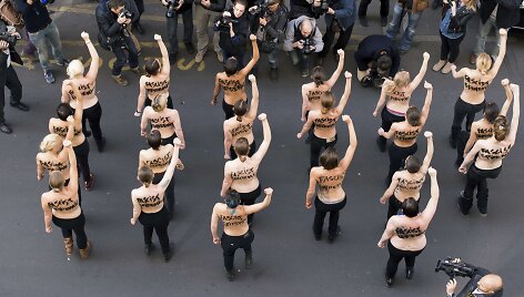 &bdquo;Femen&ldquo; aktyvistės Prancūzijoje