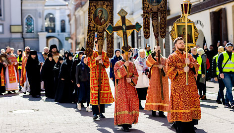 Procesija už Lietuvos stačiatikių vienybę ir karo Ukrainoje stabdymą