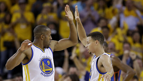 Andre Iguodalas ir Stephenas Curry
