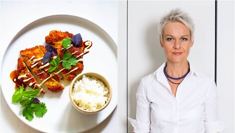 Nida Degutienė ir jos ruo&scaron;tas patiekalas