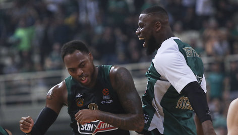 DeShaunas Thomasas (kairėje) vedė „Panathinaikos“ į pergalę. 