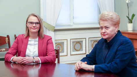 Dalia Grybauskaitė susitiko su kandidate į aplinkos ministrus Irma Gudžiūnaite