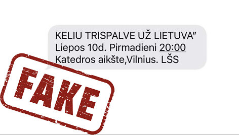 Policija įspėjo, kad kvietimas rinktis su Trispalvėmis yra provokacija