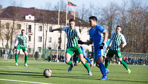 Lietuvos futbolo A lygos lyderių rungtynės: Kauno &bdquo;Stumbras&ldquo; - Vilniaus &bdquo;Žalgiris&ldquo;.
