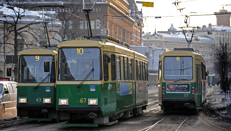 Tramvajai Helsinkyje