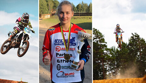 Austėja Tamuliūnaitė &ndash; motokroso varžybų dalyvė 