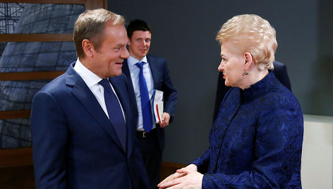 Donaldas Tuskas ir Dalia Grybauskaitė