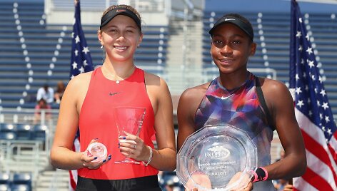 Amanda Anisimova ir Cori &bdquo;Coco&ldquo; Gauff