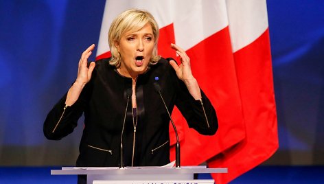 Marine Le Pen savaitgalį oficialiai pradėjo rinkimų kampaniją