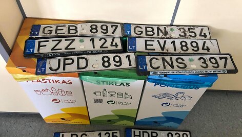 Per liūtį pamesti valstybiniai numeriai
