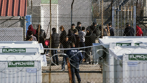Migrantų sulaikymo centras &Scaron;iaurės Graikijoje