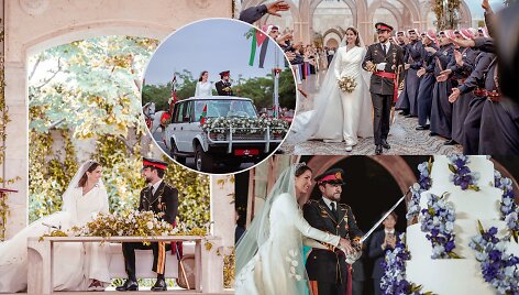 Jordanijos sosto įpėdinis princas Husseinas bin Abdullah susituokė su architekte Rajwa Al Seif