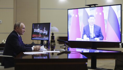 Vladimiras Putinas ir Xi Jinpingas