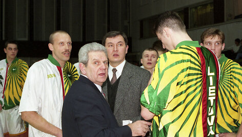 1996 m. Jonas Kazlauskas, Vladas Garastas ir Rimas Kurtinaitis
