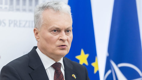 Prezidento Gitano Nausėdos spaudos konferencija apie situaciją Ukrainoje