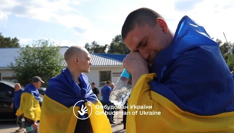 Paleisti karo belaisviai ukrainiečiai