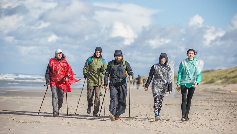 „Coastline Trek’18: Klaipėda with Gjensidige“ žygio akimirka