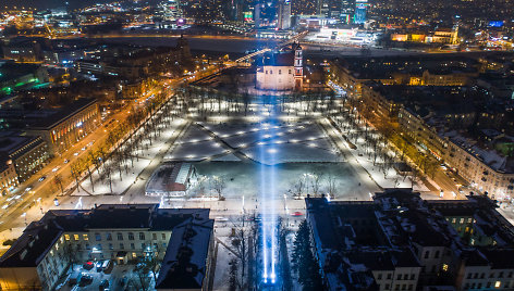 Vilnius pasipuošė Lietuvos šimtmečiui