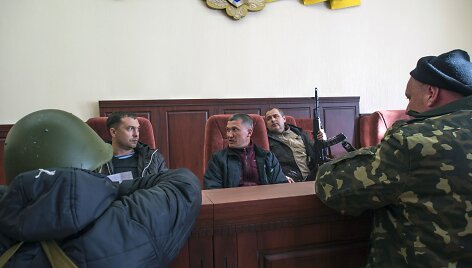 Prorusi&scaron;ki ginkluoti riau&scaron;ininkai Luhanske