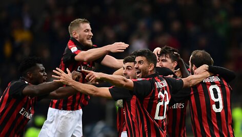 &bdquo;Milan&ldquo; futbolininkų triumfas