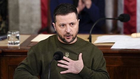 Volodymyras Zelenskis kreipiasi į JAV Kongresą