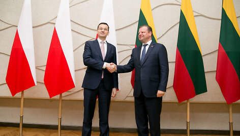 Sauliaus Skvernelio susitikimas su Mateusz Morawiecki