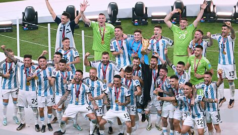 Argentinos futbolo rinktinė 2022 metais.