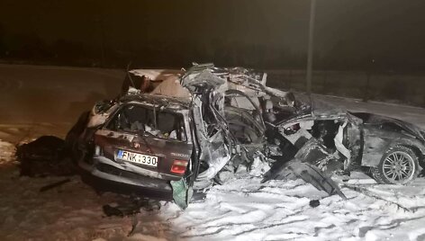 BMW avarija prie Kretingos