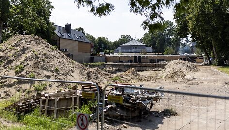 Statybos Palangos J.Basanavičiaus gatvėje