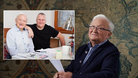 Algimantas Čekuolis su sūnumi Justu Čekuoliu