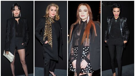 I&scaron; kairės: Xin Zhilei, Catherine Deneuve, Lindsay Lohan, Farida Khelfa