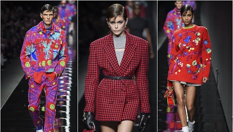 „Versace“ 2020–2021 m. rudens ir žiemos kolekcijos modeliai