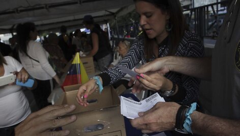 Venesueloje įvyko neoficialus referendumas