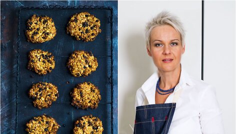 Nida Degutienė ir jos kepti sausainiai 