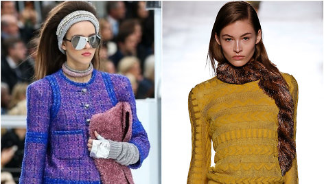 „Chanel“ ir „Missoni“ 2017–2018 m. rudens ir žiemos kolekcijų modeliai