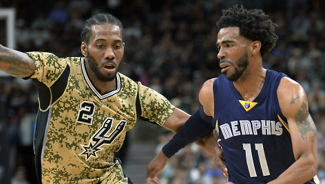 Kawhi Leonardas ir Mike'as Conley