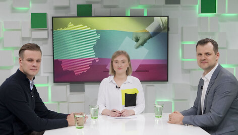 15min studijoje Gabrielius Landsbergis, Indrė Jurčenkaitė ir Gintautas Paluckas