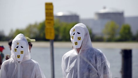 Protesto akcija prie&scaron; atominę energetiką