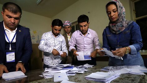 Irake baigėsi referendumas dėl kurdų nepriklausomybės