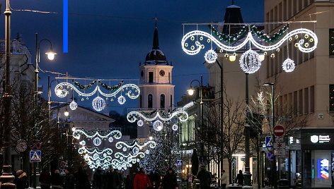 Pirmąją Kalėdų dieną – šventiškai nusiteikęs Vilnius