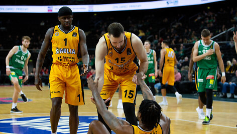 LKL rungtynės: Kauno &bdquo;Žalgiris&ldquo; prie&scaron; &Scaron;iaulių &bdquo;&Scaron;iauliai&ldquo;