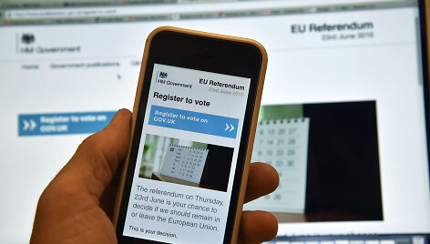 Siekiama pratęsti rinkėjų registraciją į birželio 23-osios referendumą