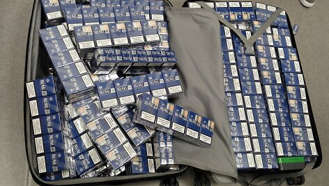 Lagamine buvo 70 blokų baltarusi&scaron;kų rūkalų