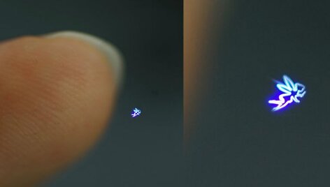Ore projektuojamos interaktyvios hologramos
