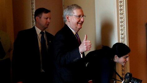 JAV Senato respublikonų daugumos lyderis Mitchas McConnellas