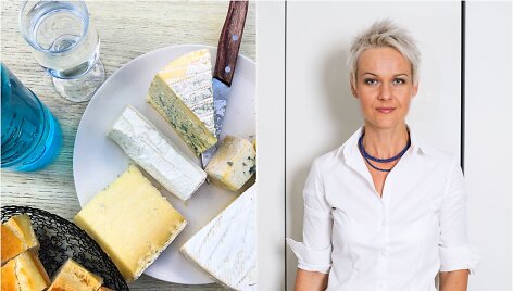 Nida Degutienė ir sūrių lėk&scaron;tė jai pietaujant Prancūzijoje