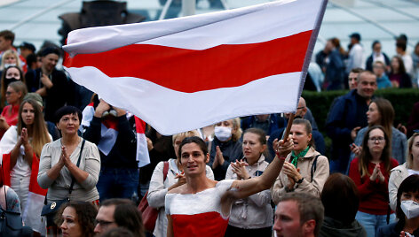 Protestuotojai Minske
